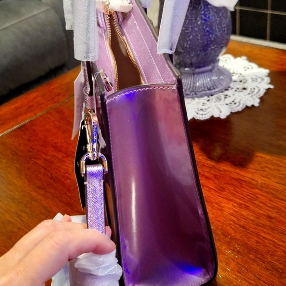 Kate Spade of New York Purple Patent Kenzie with Shimmering Leather Straps - Picture 6 of 6